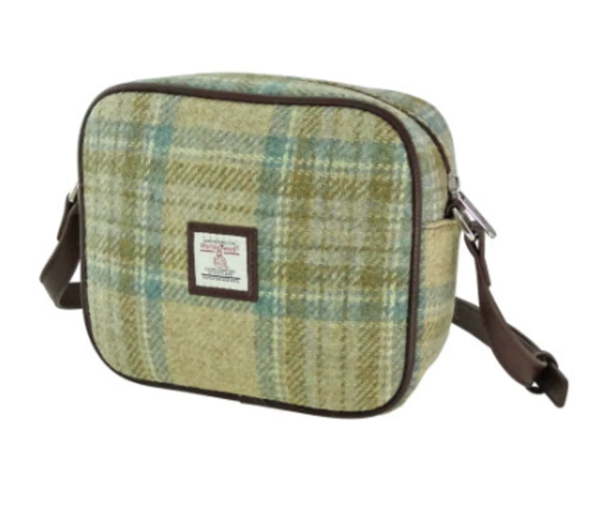 Authentic Harris Tweed Mini Crossbody Bag – Scottish Handwoven Wool - Image 3 | Caelmoon