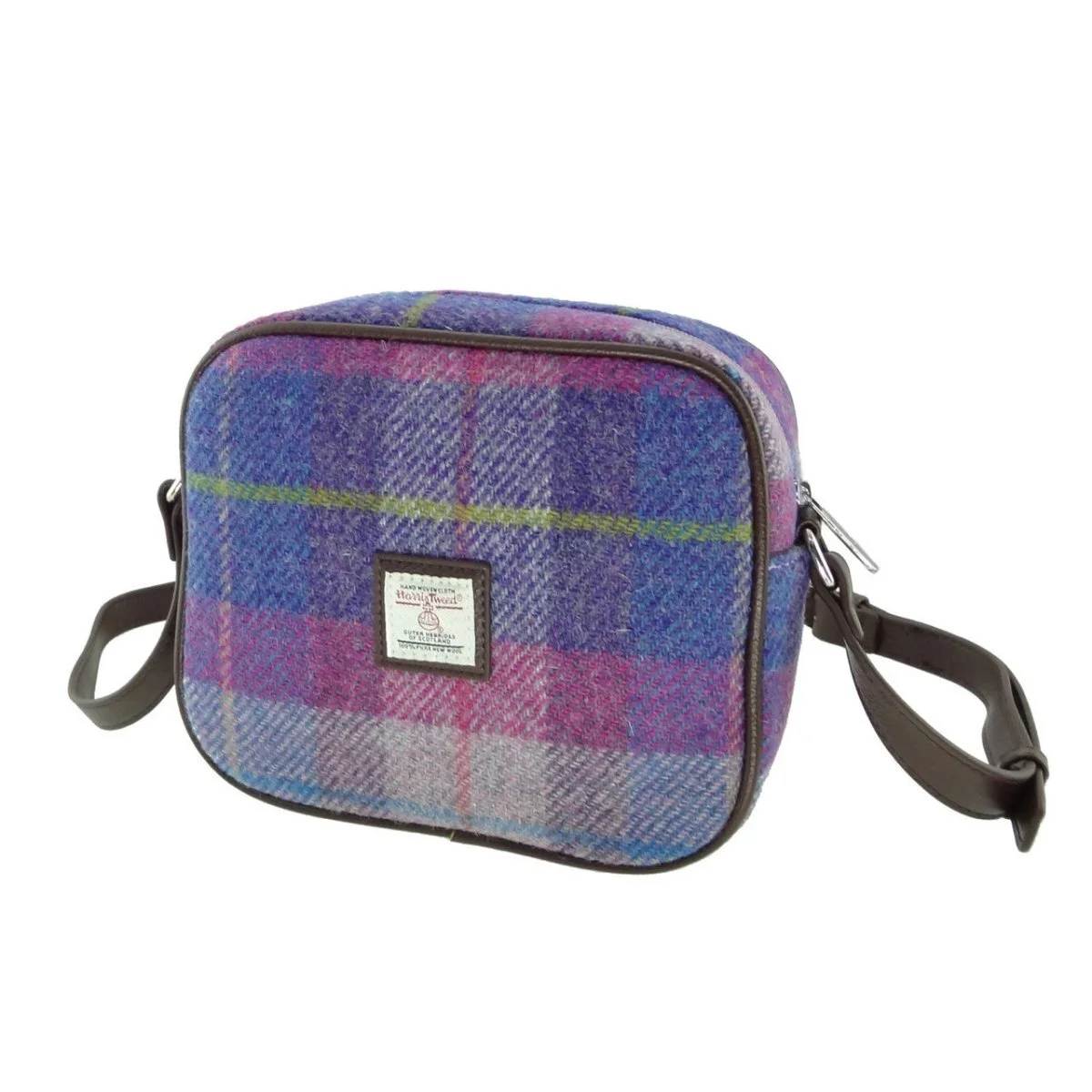 Authentic Harris Tweed Mini Crossbody Bag – Scottish Handwoven Wool - Image 2 | Caelmoon