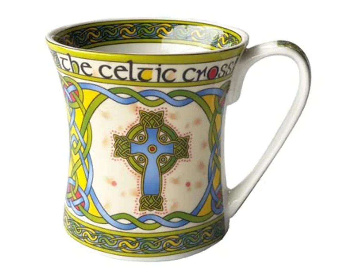 Celtic Cross Ceramic Mug – Irish Heritage Drinkware - Image 4 | Caelmoon