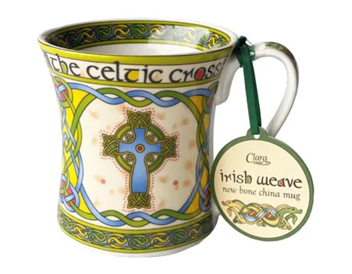 Celtic Cross Ceramic Mug – Irish Heritage Drinkware - Image 3 | Caelmoon