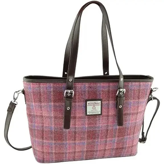 Harris Tweed Large Ladies Tote Bag by Glen Appin – Authentic Scottish Wool - Image 7 | Caelmoon