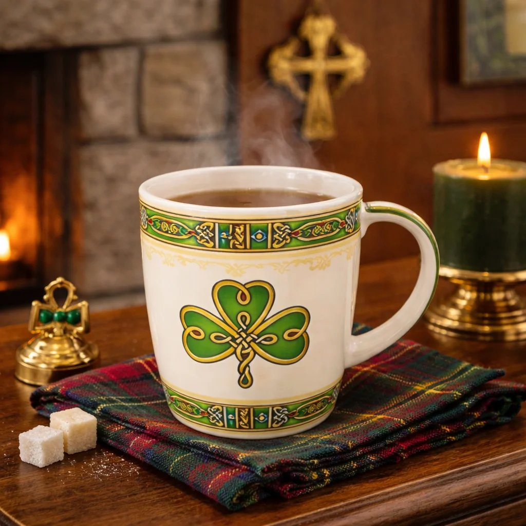 Irish Shamrock Ceramic Mug – Classic Heritage Drinkware - Ceramics | Caelmoon