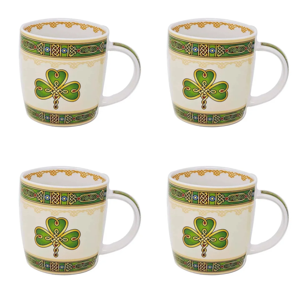 Irish Shamrock Ceramic Mug – Classic Heritage Drinkware - Image 4 | Caelmoon