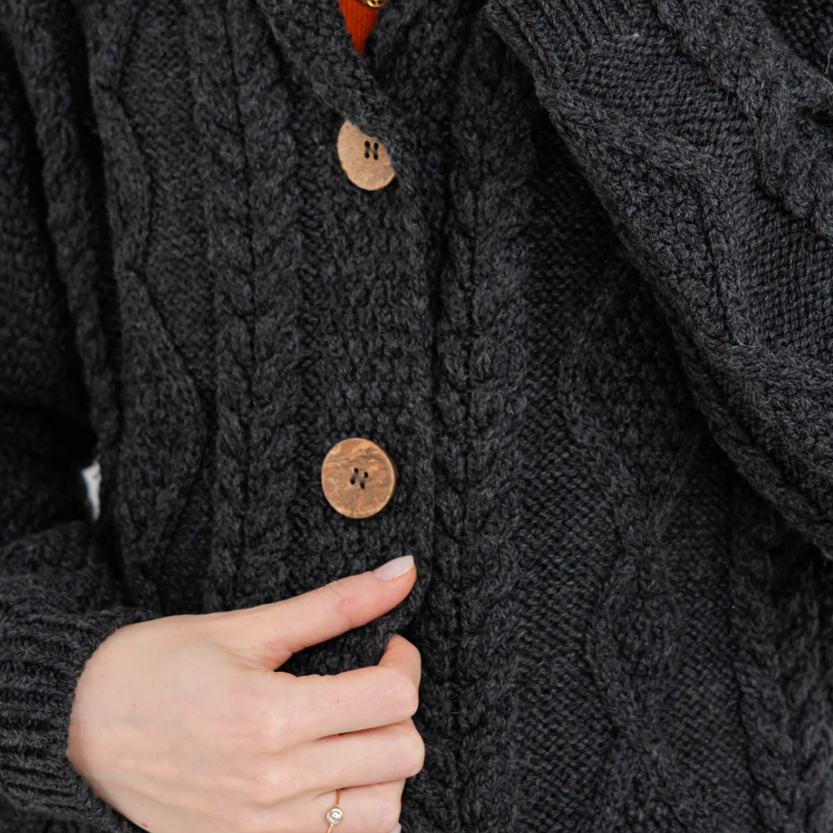 Ladies Shawl Collar Cardigan – Cozy Knit Sweater for Fall & Winter Wardrobe - Image 6 | Caelmoon