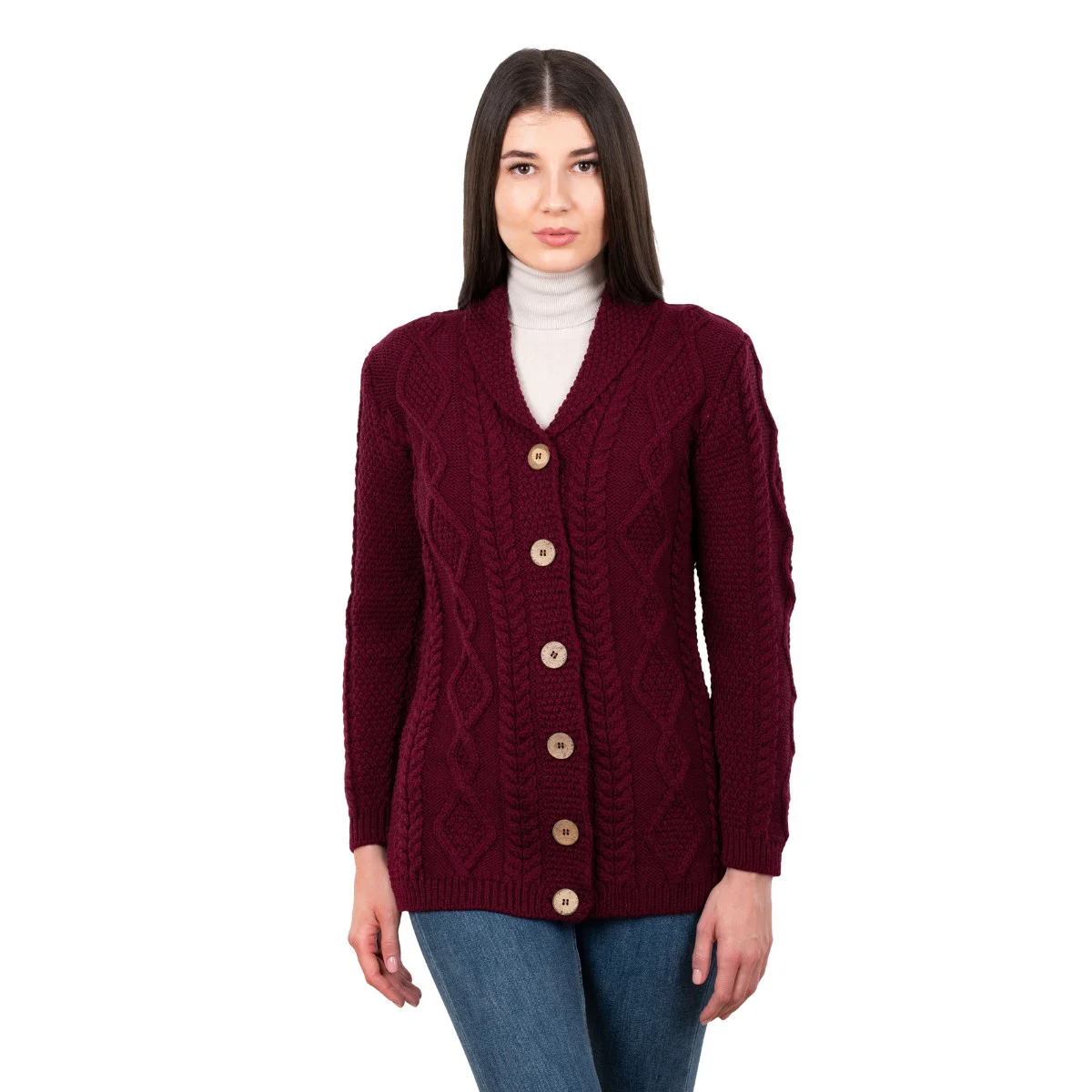 Ladies Shawl Collar Cardigan – Cozy Knit Sweater for Fall & Winter Wardrobe - Image 9 | Caelmoon