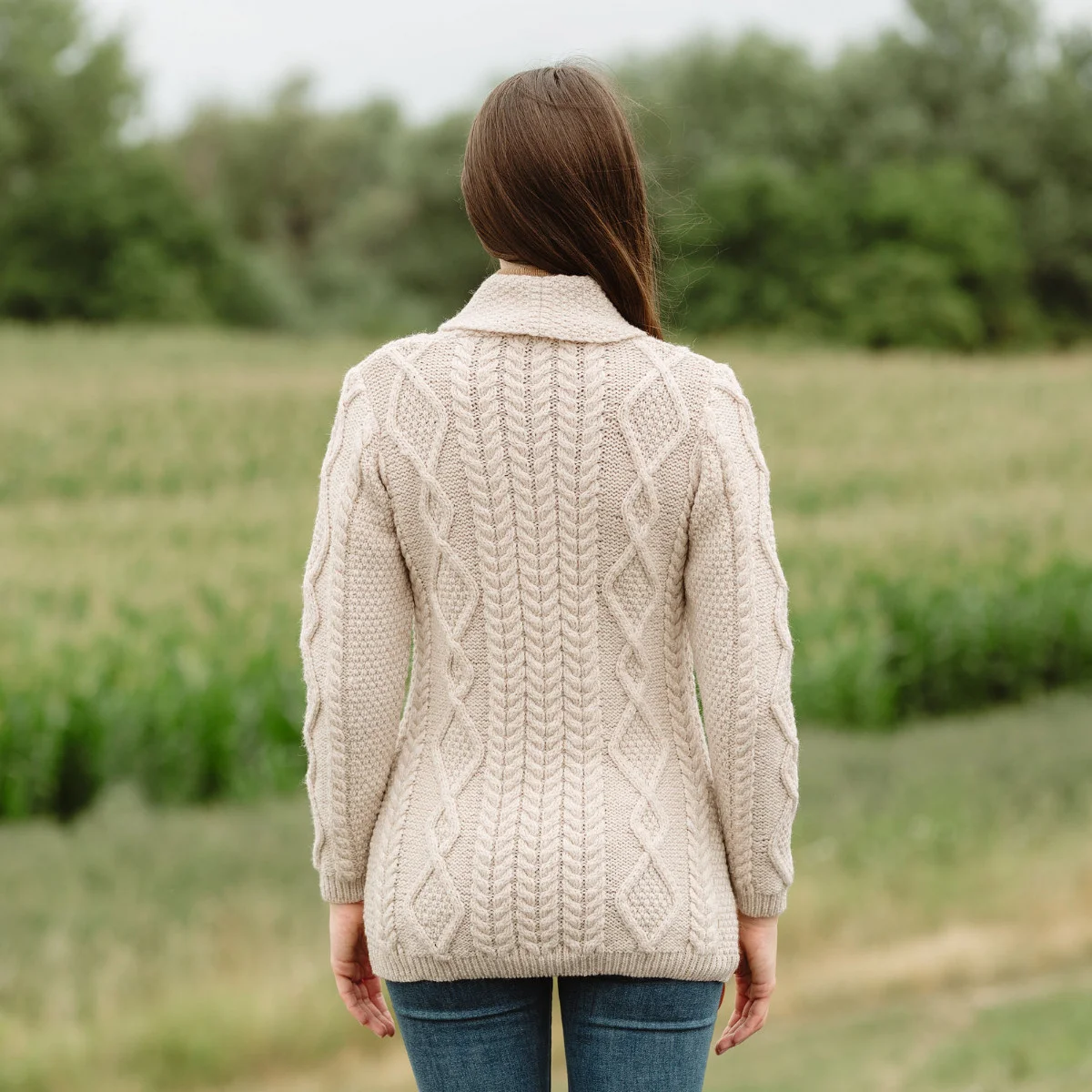 Ladies Shawl Collar Cardigan – Cozy Knit Sweater for Fall & Winter Wardrobe - Image 12 | Caelmoon