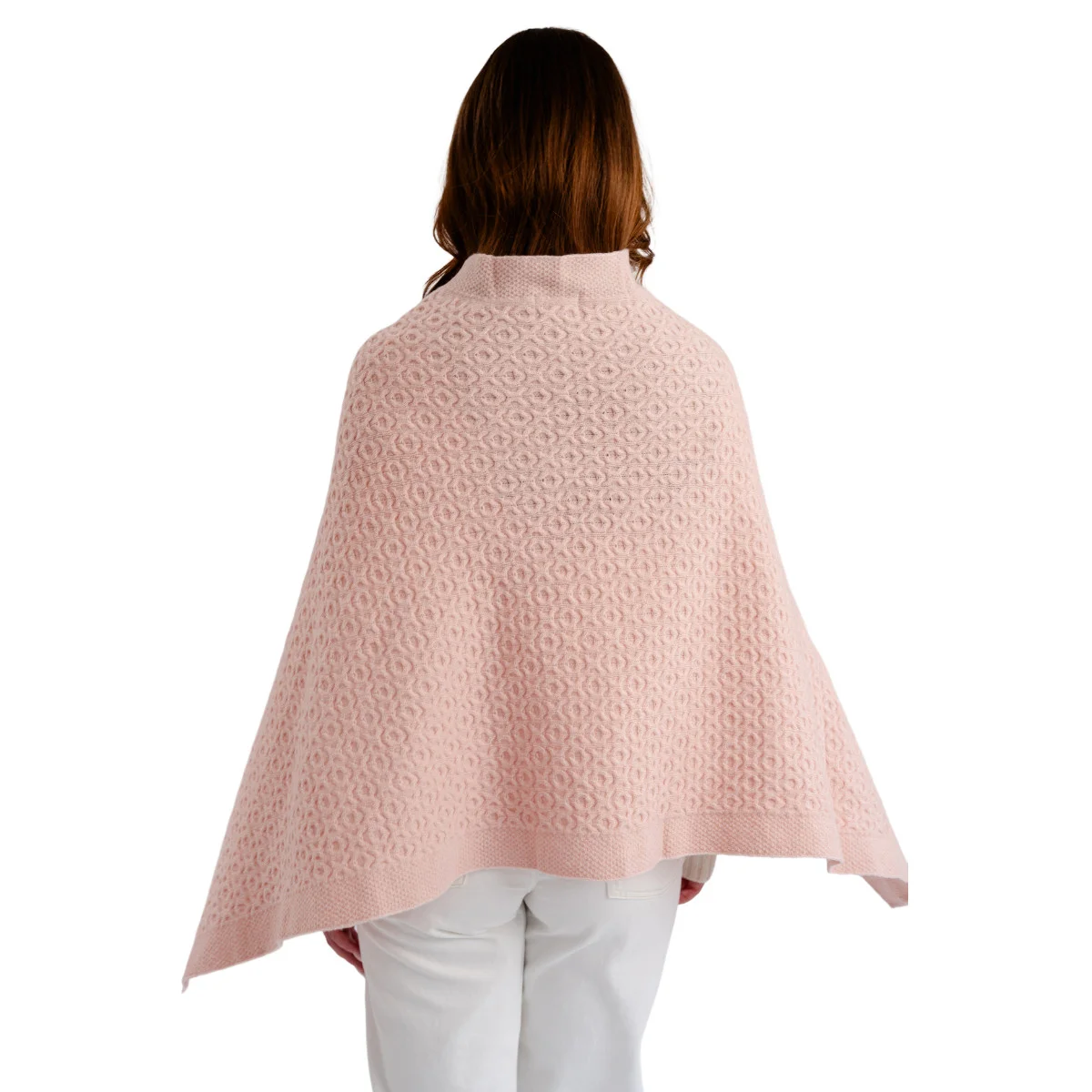 Luxurious Knit Lambswool Poncho – Classic Wool Blend Shawl Wrap - Image 21 | Caelmoon