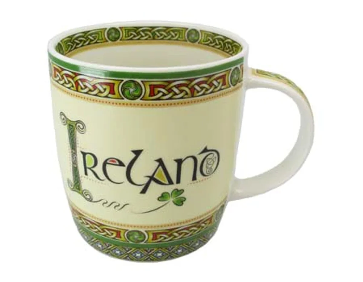 Ireland Bone China Mug – Classic Irish Heritage Drinkware - Image 2 | Caelmoon