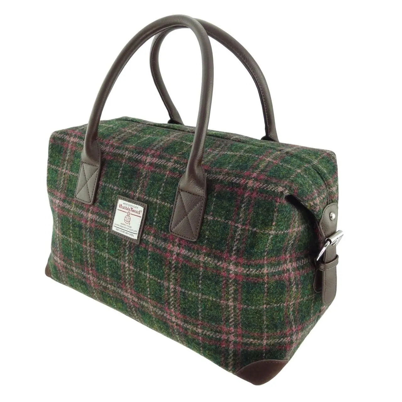 Scottish Harris Tweed Tartan Overnight Bag - Image 4 | Caelmoon