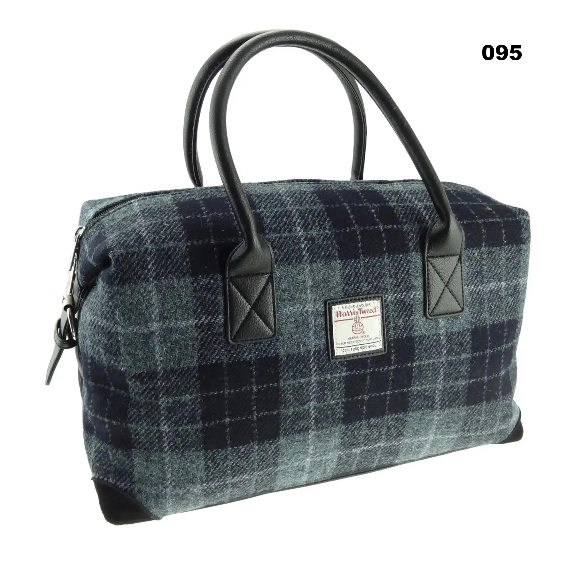 Scottish Harris Tweed Tartan Overnight Bag - Image 5 | Caelmoon