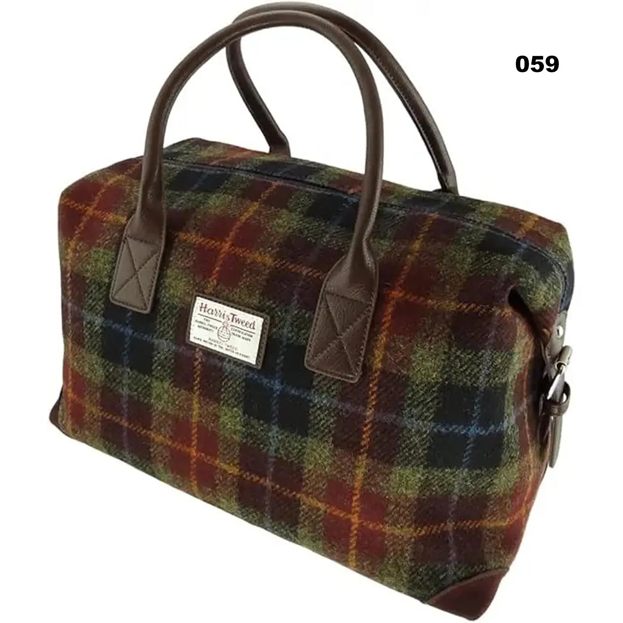 Scottish Harris Tweed Tartan Overnight Bag - Image 9 | Caelmoon