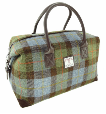 Scottish Harris Tweed Tartan Overnight Bag - Image 11 | Caelmoon