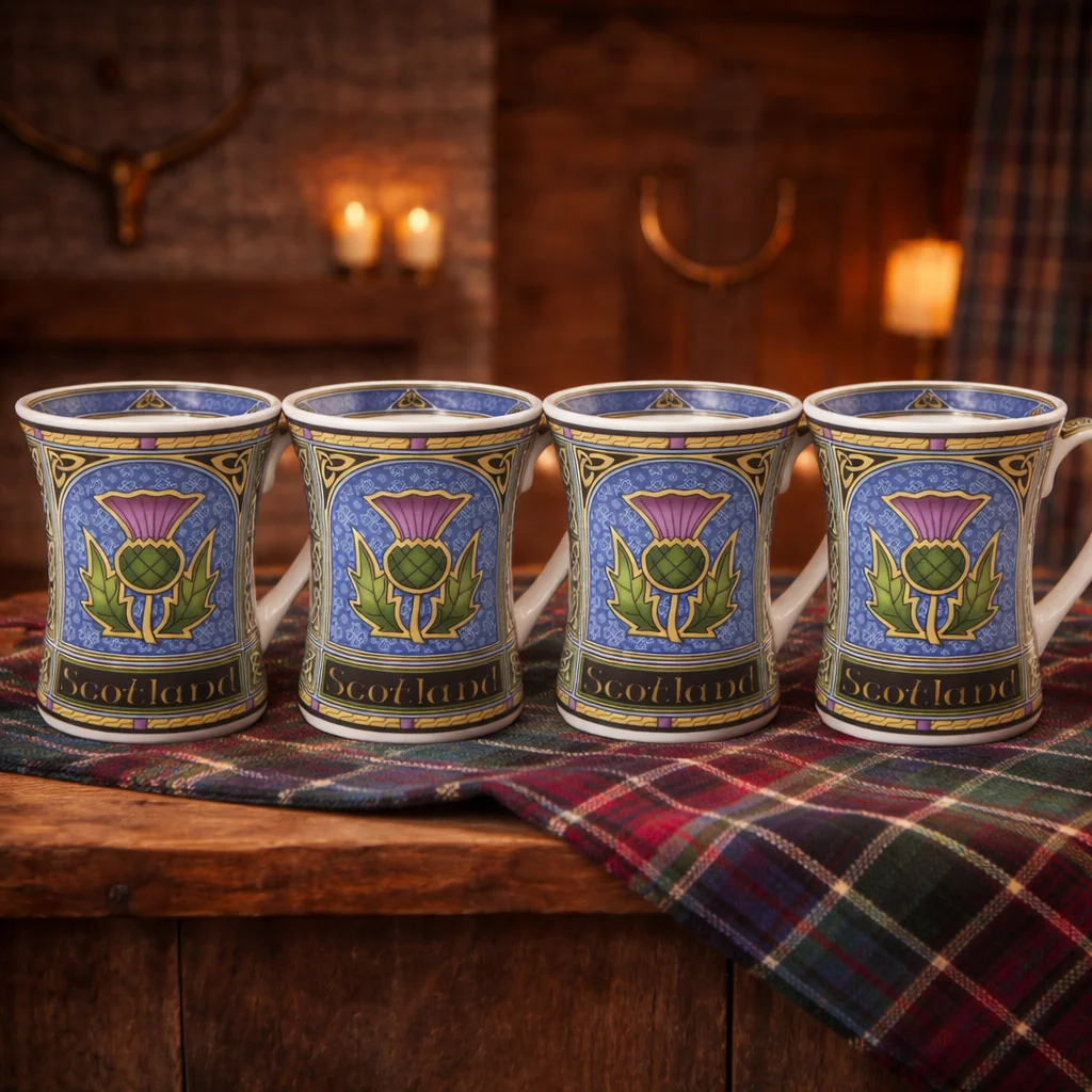 Scottish Thistle Ceramic Mug – Classic Heritage Design - Image 2 | Caelmoon
