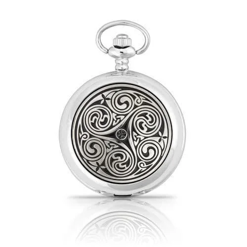 Triple Swirl Celtic Pocket Watch – Irish Celtic Pocket Watch - Image 2 | Caelmoon